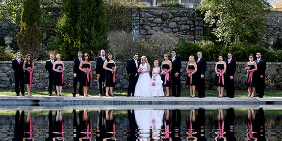 large group wedding portrait